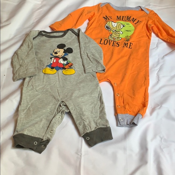 Halloween mickey and peanuts baby‎ pajamas. - Picture 3 of 8